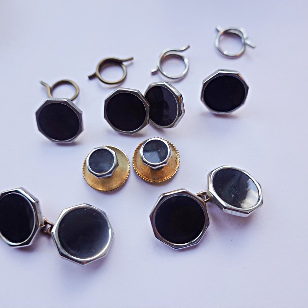 Antique Cufflinks and Studs Set